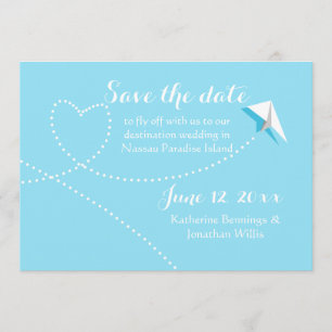 Invitation de l'avion papier Getaway