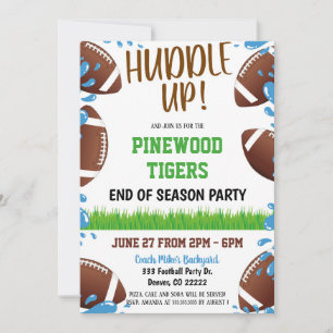 Invitation de l'équipe de football de l'équipe de 