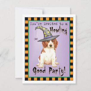 Invitation de l'espagne d'Halloween Welsh Springer