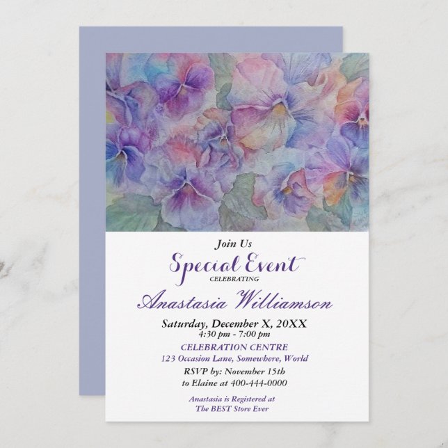 INVITATION DE L'ÉVÉNEMENT DE LA FÊTE DE RÉVEIL-MÉN (Devant / Derrière)