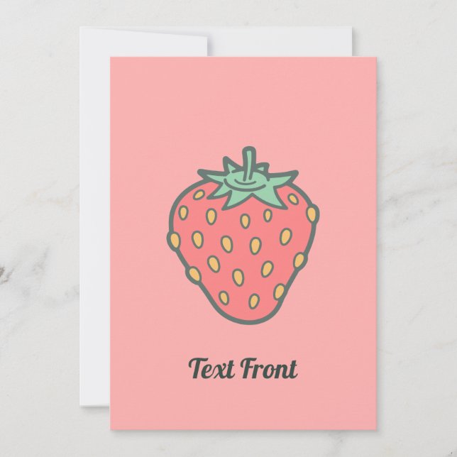 Invitation de l'icône de fraise (Devant)