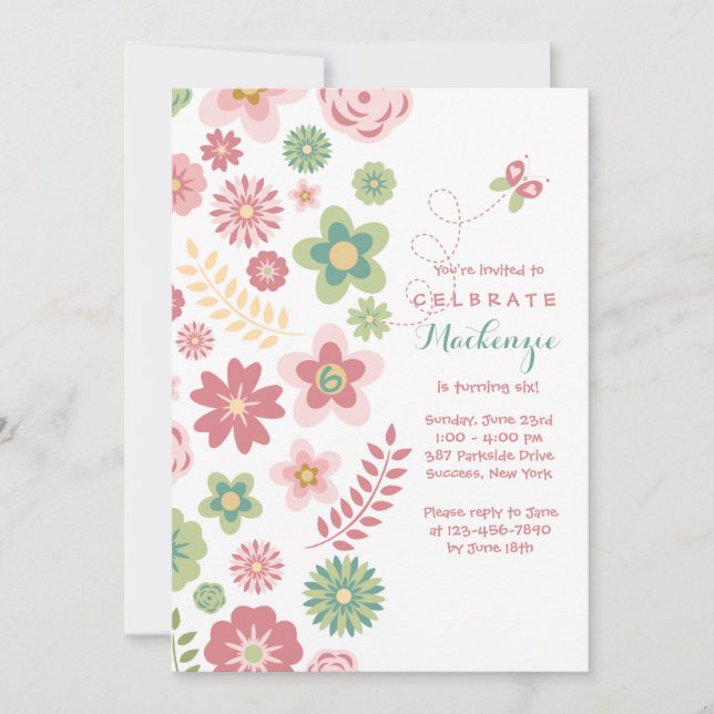 Invitation de l'imaginaire de la fille (Devant)