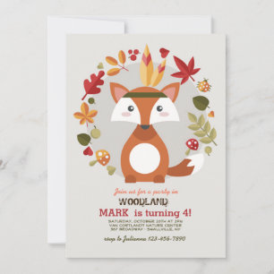 Invitation de Little Brown Fox