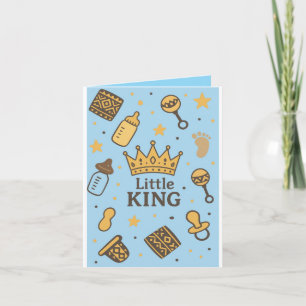 Invitation de Little King Baby shower
