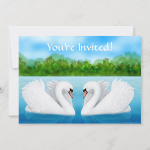 Invitation de Love Swans