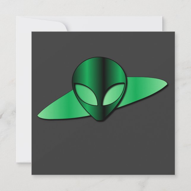 Invitation de l'OVNI Alien (Devant)