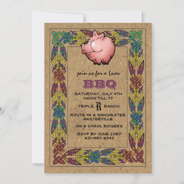 Invitation de Luau (Devant)