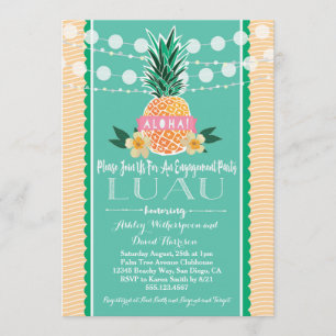 Invitation de Luau Hawaiian