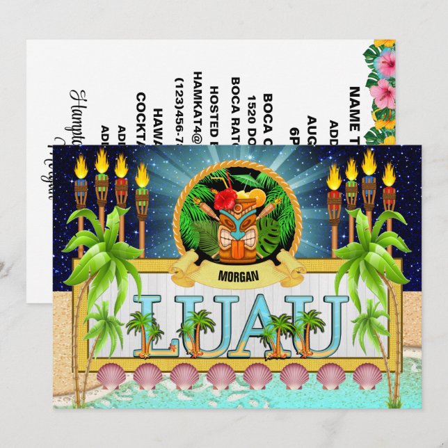 Invitation de LUAU - Voir retour (Devant / Derrière)
