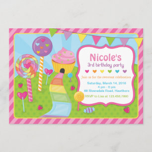 Invitation de lucette/invitation de Candyland