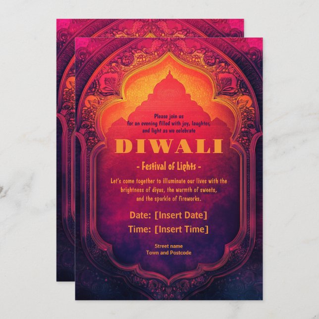 Invitation de lumière éternelle (Devant / Derrière)