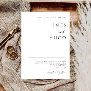 Invitation de luxe avec signature moderne en ligne
