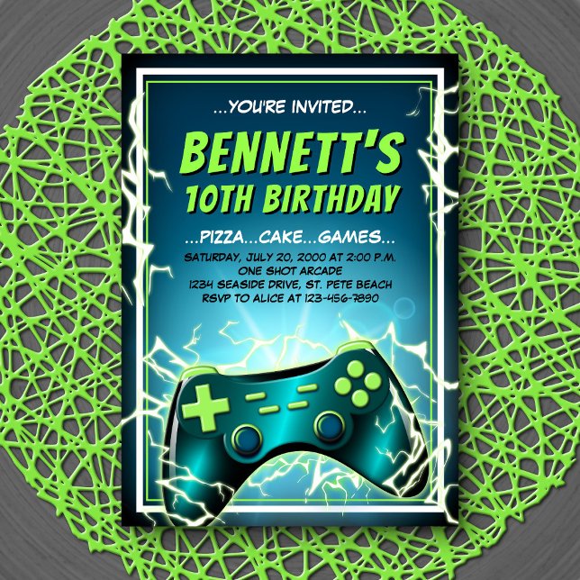 Invitation de manette de jeu vidéo (Créateur téléchargé)