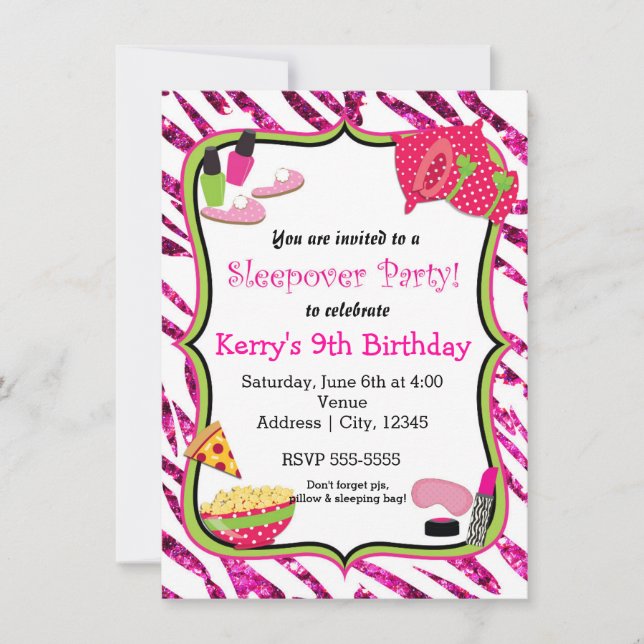 Invitation de maquillage de la fête du bois d'oeuv (Devant)