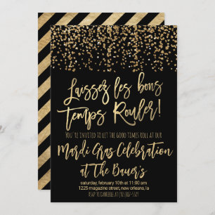 Invitation de Mardi Gras