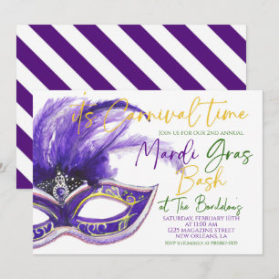 Invitation de Mardi Gras
