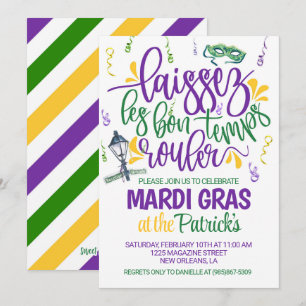 Invitation de Mardi Gras