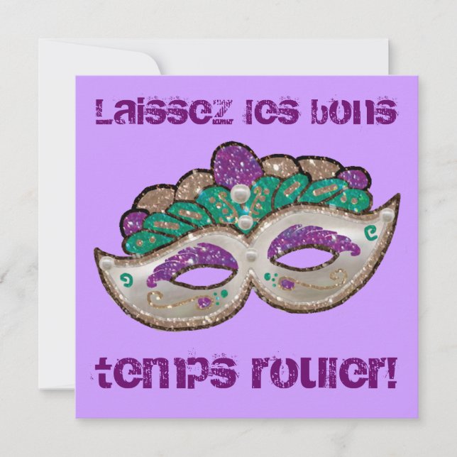 Invitation de mardi gras (Devant)