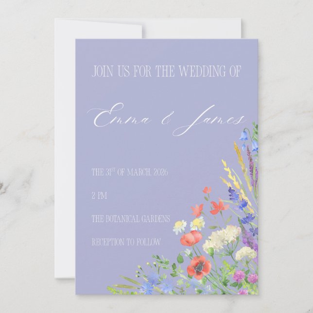 Invitation de mariage  (Devant)