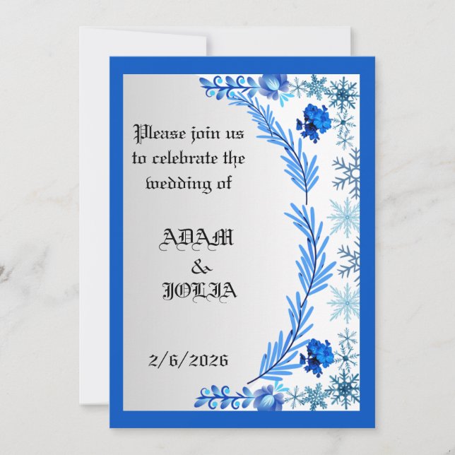 Invitation de mariage (Devant)
