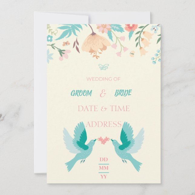 Invitation de mariage (Devant)