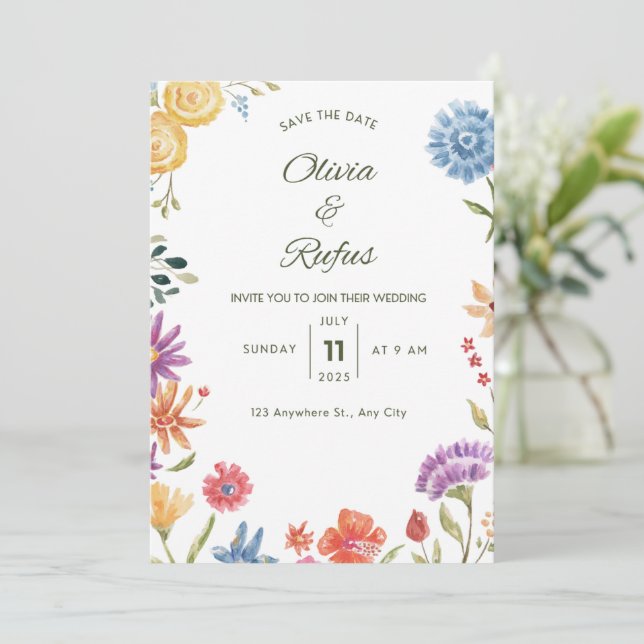 Invitation de mariage (Debout devant)