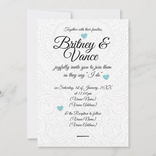 Invitation de mariage (Devant)
