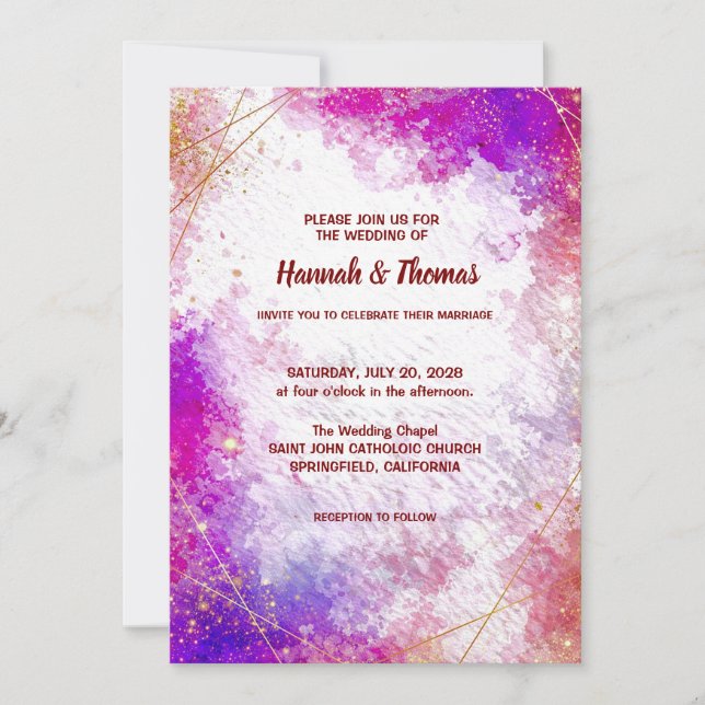 Invitation de mariage (Devant)