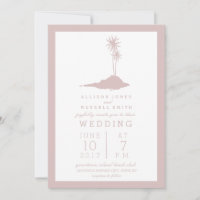Invitation de mariage à Blush Island Beach