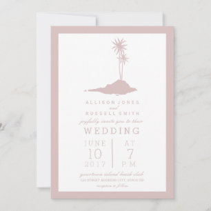 Invitation de mariage à Blush Island Beach