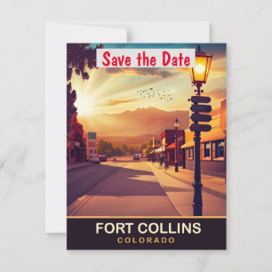 Invitation de mariage à Fort Collins Colorado Old