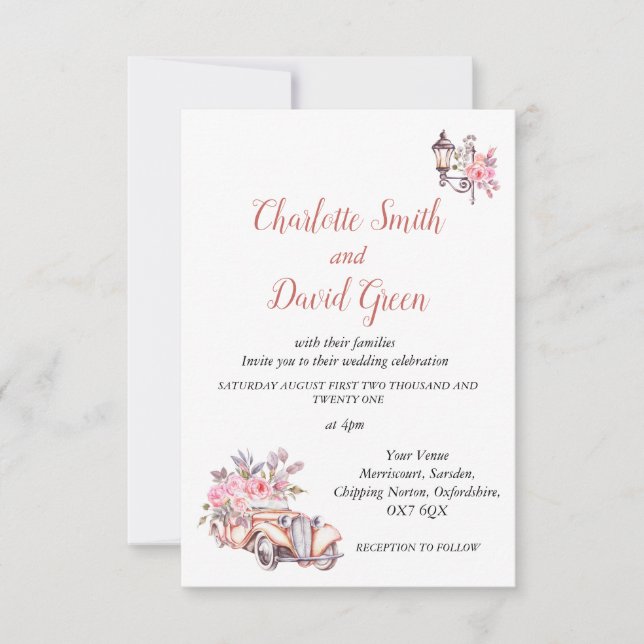 Invitation de mariage à la parisienne (Devant)