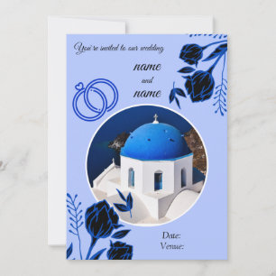 Invitation de mariage à Santorin
