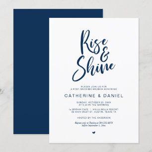 Invitation de mariage après Brunch, Rise and Shine