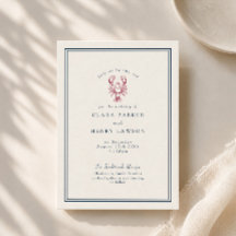 Invitation de mariage au homard de la Nouvelle-Ang
