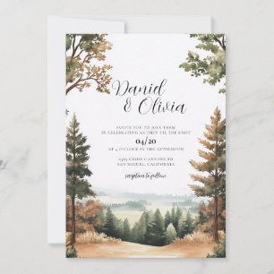 Invitation de mariage Brown County Forest Hill Ind