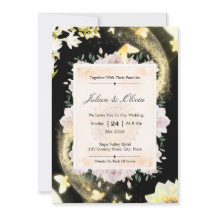 Invitation de mariage céleste Luxe Nuit Étoilée
