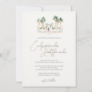 Invitation de mariage - Cérémonie des palmiers en 