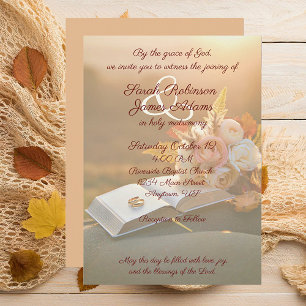 Invitation de mariage chrétien
