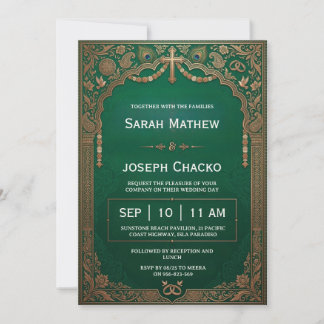 invitation de mariage chrétien indien