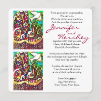 Invitation de mariage - Colombe de la paix Ville d