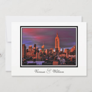 Invitation de mariage coucher de soleil surréalist