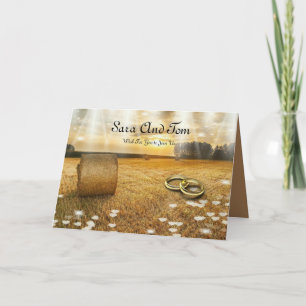 Invitation de mariage Country Western