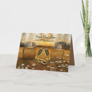 Invitation de mariage Country Western