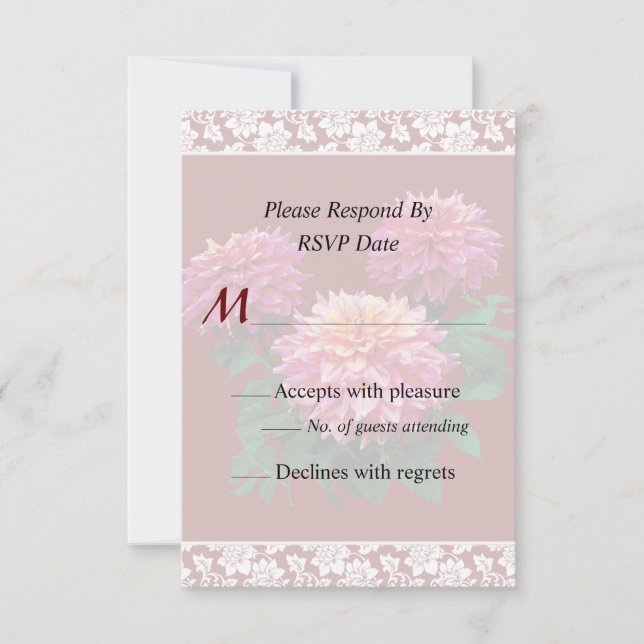 Invitation de mariage Dahlia Kidds Climax (Devant)