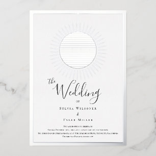 Invitation de Mariage de boule Disco Foil