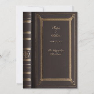 Invitation de mariage de conte de fées vintage