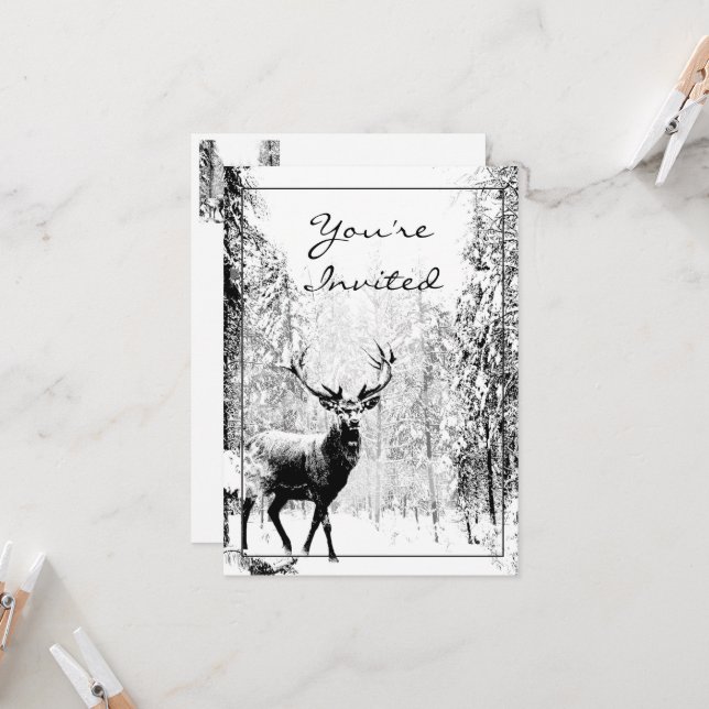 Invitation de mariage de fête de garçon de design  (Devant/Arrière en situation)