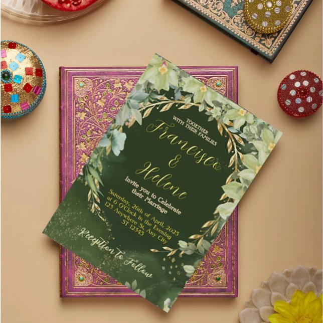 Invitation de mariage de jardin (Créateur téléchargé)
