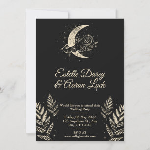 Invitation de mariage de la Lune céleste